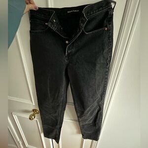Denim Forum - Black 90s Boyfriend High Rise Jeans - Size 27 (US 4)